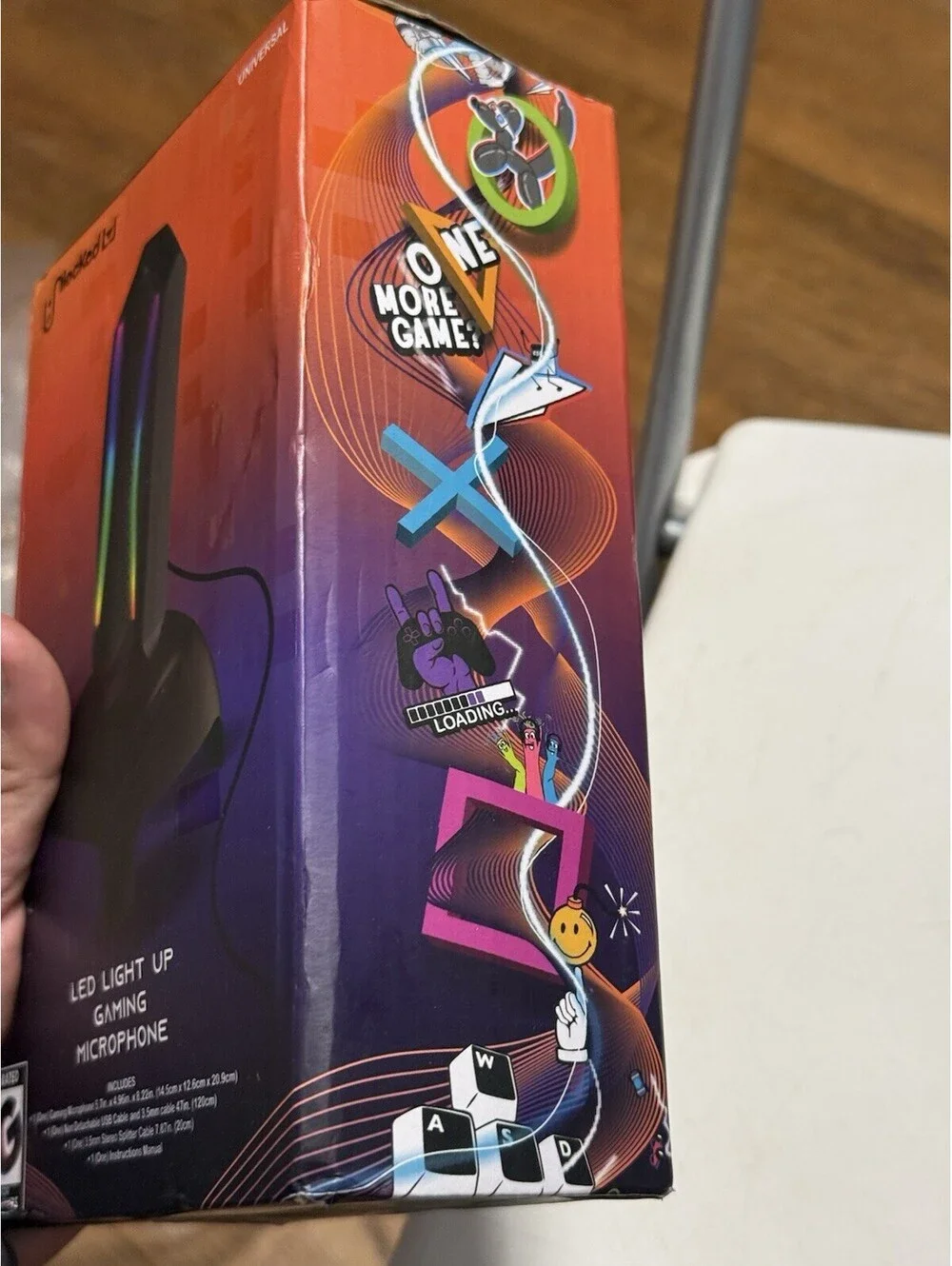 Unlocked LED Light Up Gaming Microphone